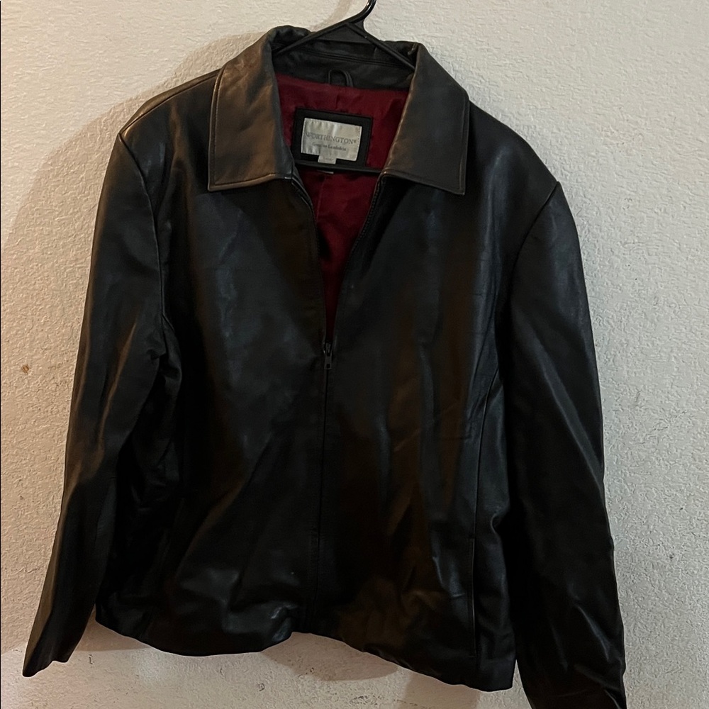 Worthington Black Leather Jacket